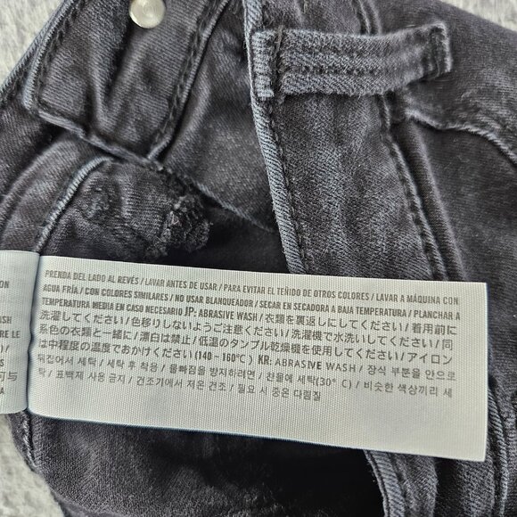 Hollister Shorts Womens 24 Black Curvy High-Rise Jean Distressed Raw Hem‎ Denim - Picture 7 of 16